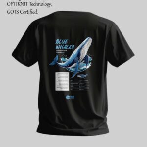 Blue Whales – Ocean Giants Recycled Cotton T-Shirt