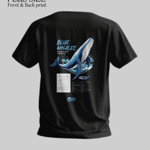 Blue Whales Giants of the Ocean Plus Size T-shirt