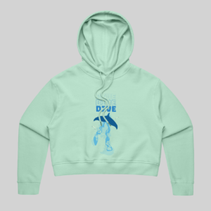 Dive with the Whales Crop Hoodie