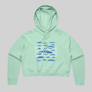 Whale World Crop Hoodie