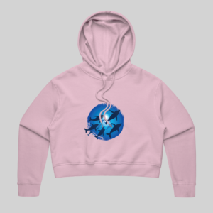 Ocean Voyagers Crop Hoodie