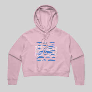 Whale World Crop Hoodie