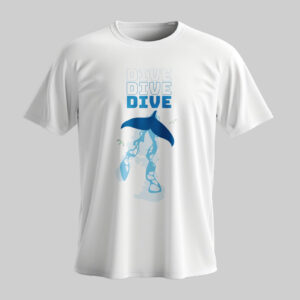 Dive With the Whales Pure Cotton T-shirt