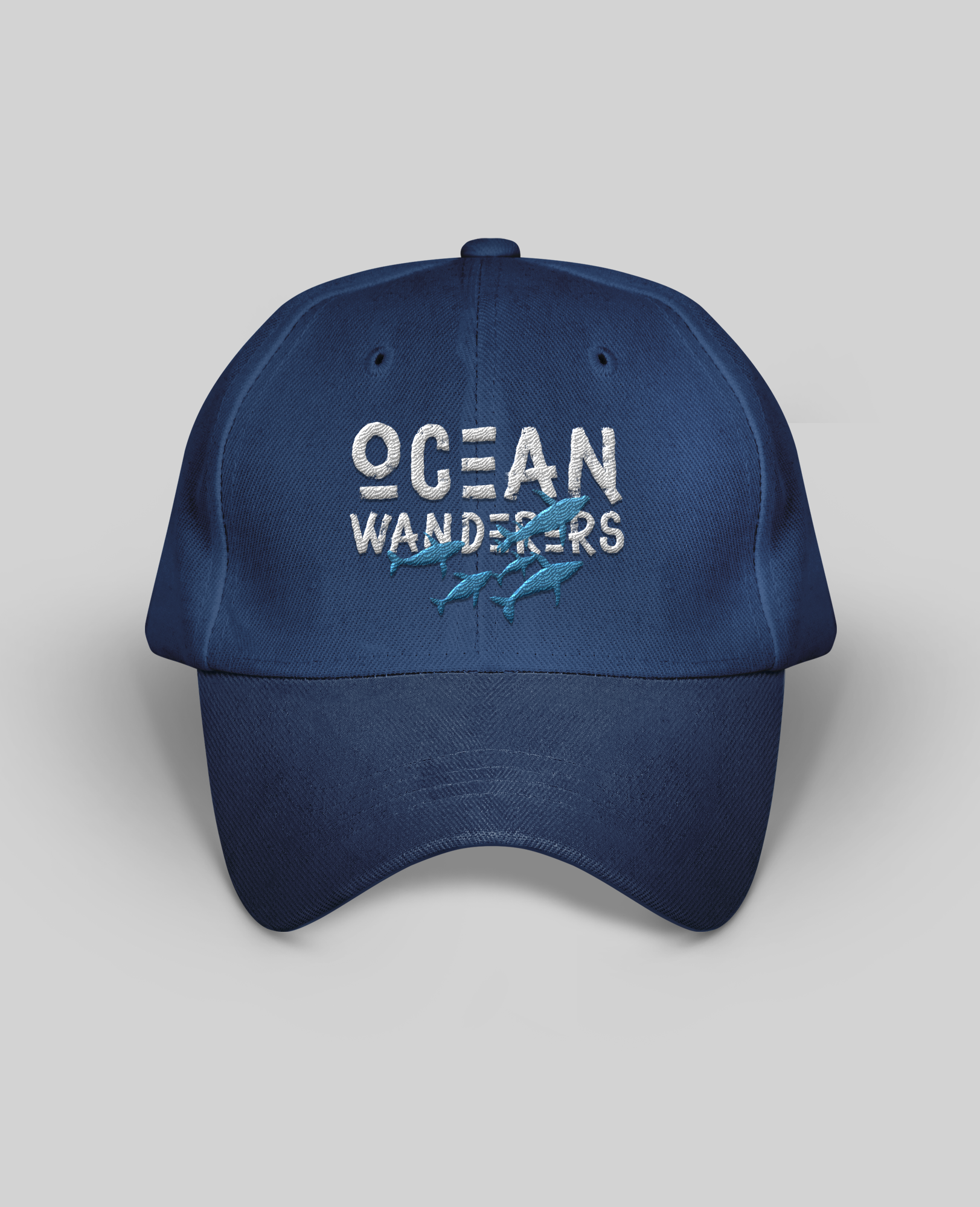 Wanderers of the ocean baseball cap navy blue