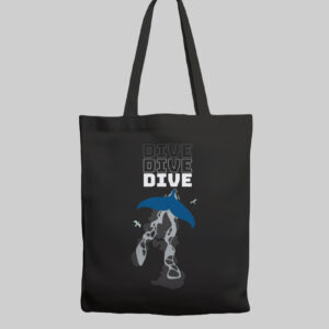 Dive with the whales Totebag