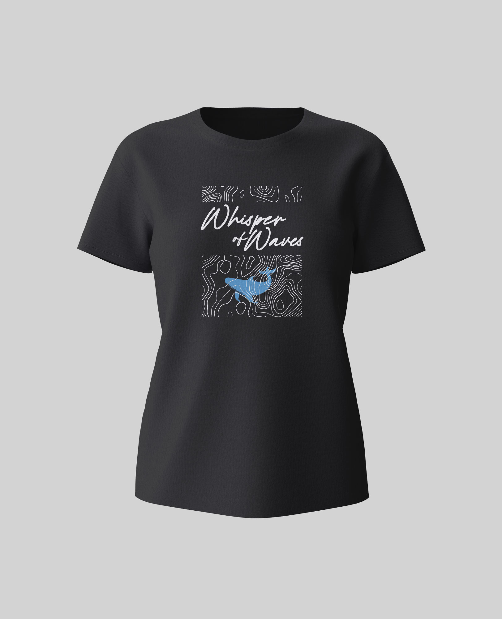 Whisperer of Waves Women T-shirt front and back print