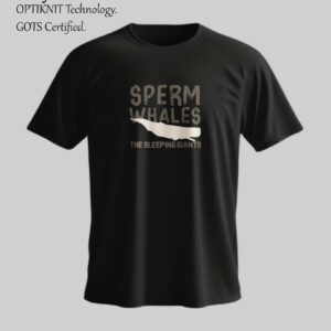 Sperm Whales – Sleeping Giants Recycled Cotton T-Shirt