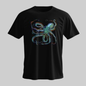 UV Octopus by SHP Art Pure Cotton T-shirt