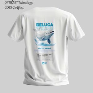 Beluga Whales – Arctic Angels Recycled Cotton T-Shirt