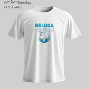 Beluga Whales – Arctic Angels Recycled Cotton T-Shirt