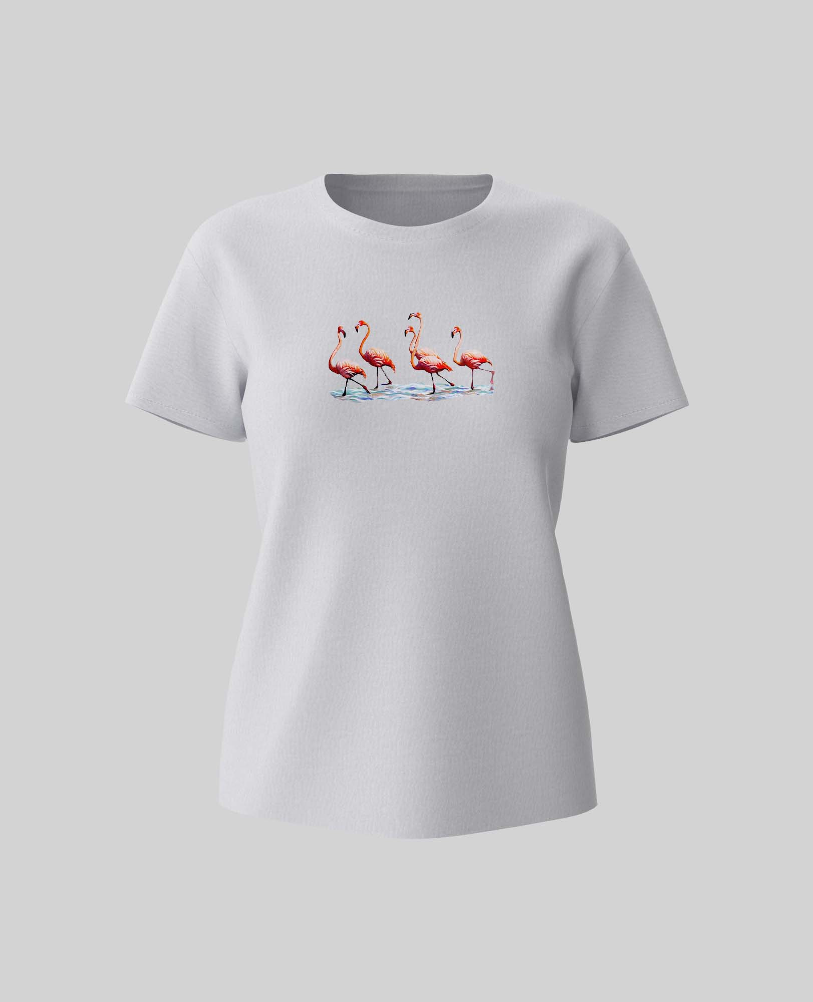 flamboyance by spiders and the sea women tshirt front and back prints