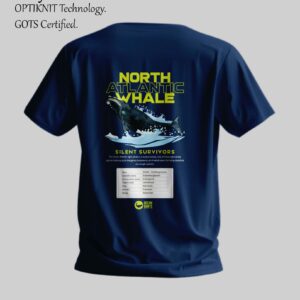 North Atlantic Whale – Silent Survivors Recycled Cotton T-shirt